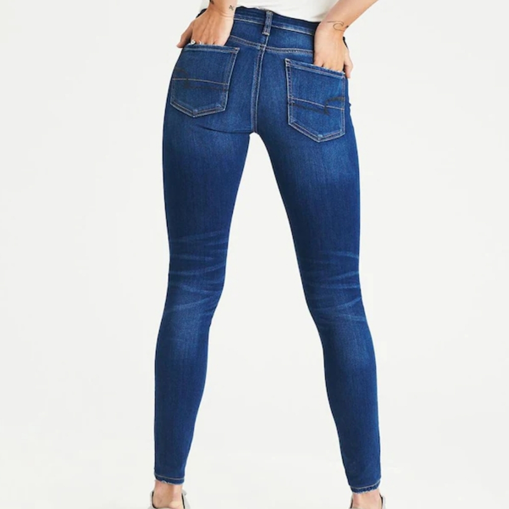 American Eagle AEO Super Stretch Distressed Jeggings 6